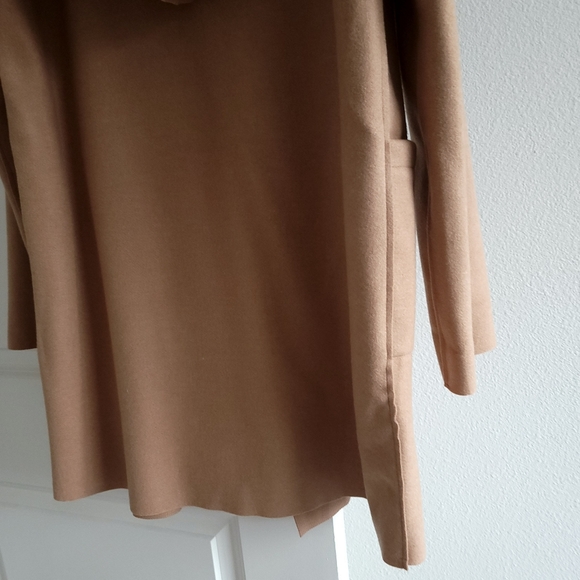 NEW) Hooded Cardigan Camel Oversize Light Coat - Picture 7 of 8